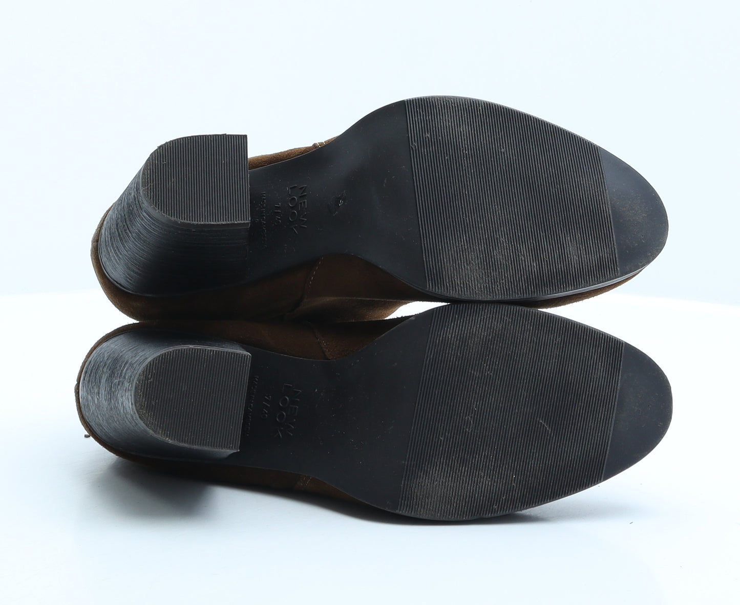 New Look Womens Brown Suede Bootie Boot UK 7 40