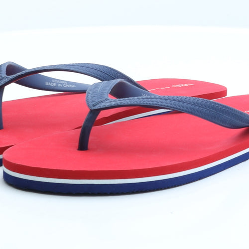 Marks and Spencer Mens Red Rubber Flip-Flop Sandal UK 12