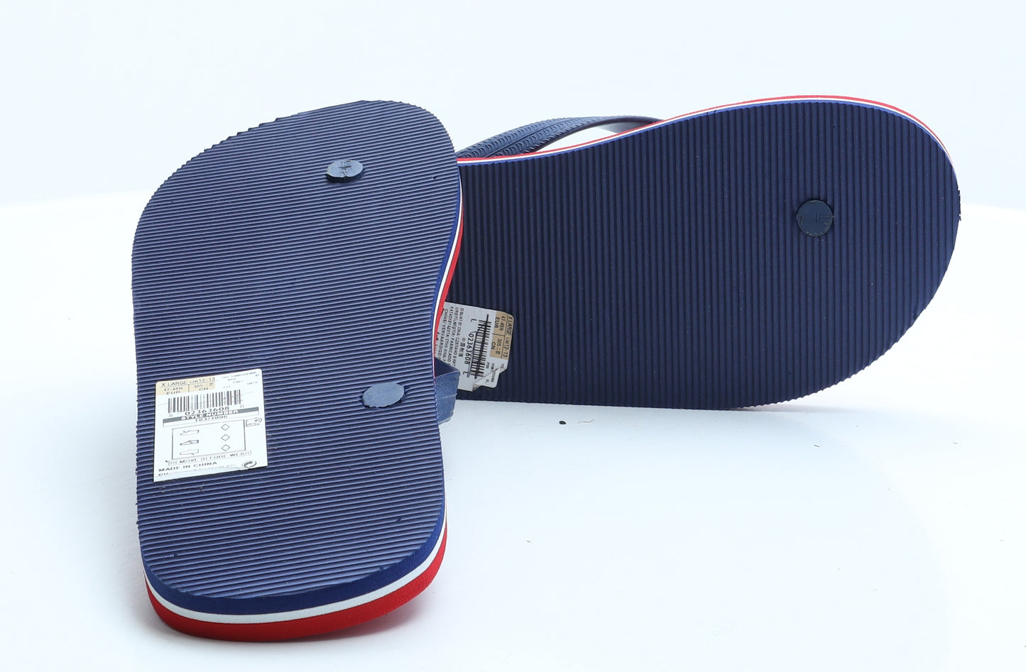 Marks and Spencer Mens Red Rubber Flip-Flop Sandal UK 12