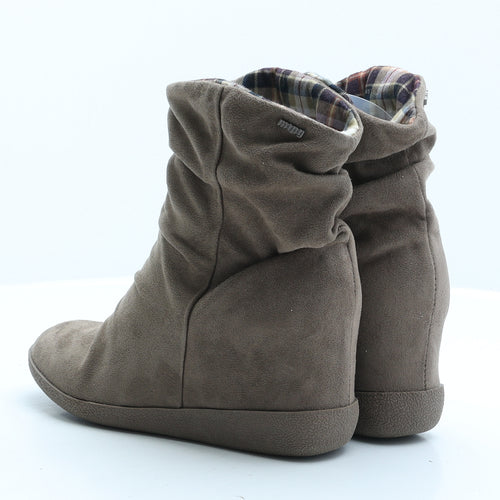 mtng Womens Brown Suede Biker Boot UK 6 39