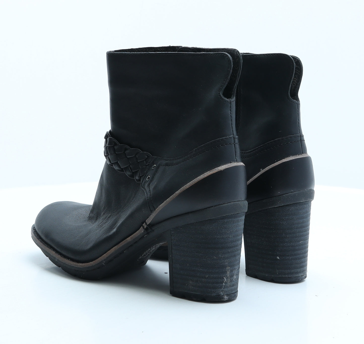Clarks Womens Black Leather Biker Boot UK 7