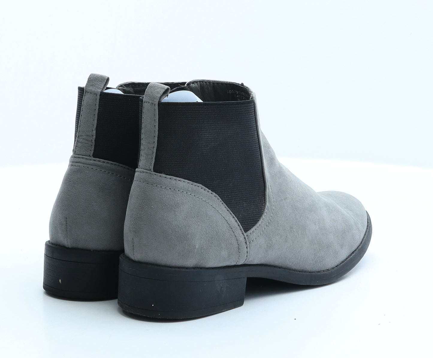 Preworn Womens Grey Suede Chelsea Boot UK 6.5