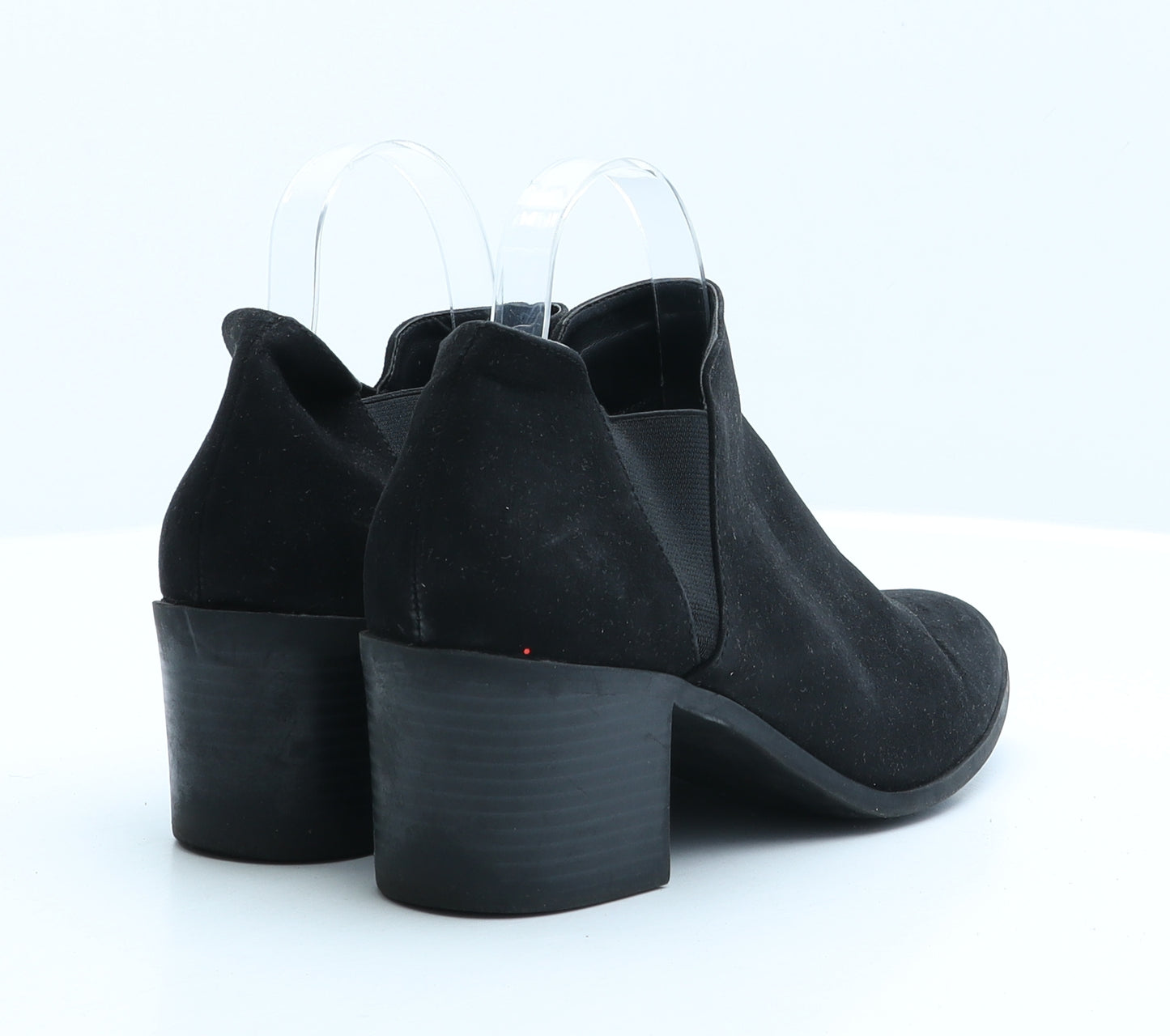 New Look Womens Black Suede Bootie Boot UK 7