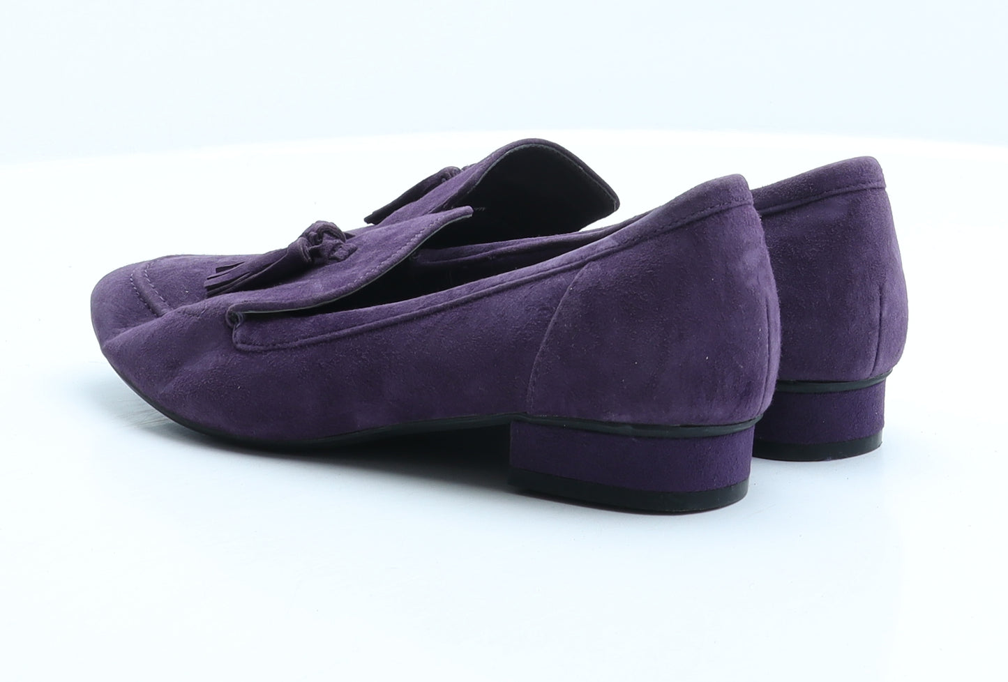 Marks and Spencer Womens Purple Suede Loafer Casual UK 4