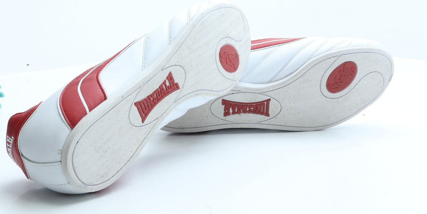 Lonsdale Womens White Polyester Trainer UK 10