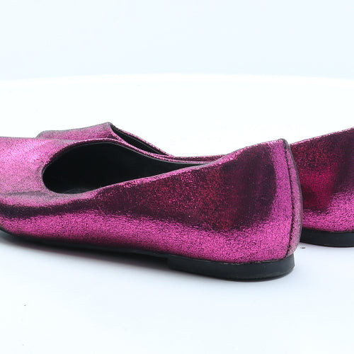 George Womens Pink Synthetic Ballet Flat UK 5