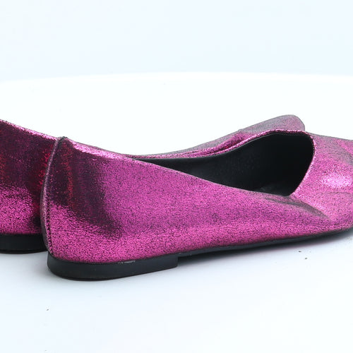 George Womens Pink Synthetic Ballet Flat UK 5