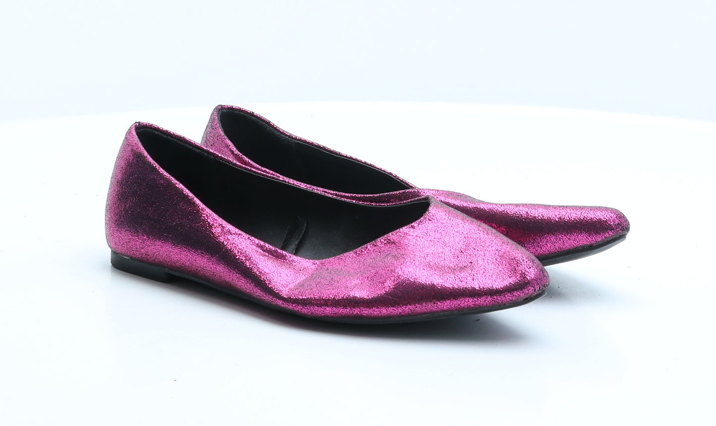 George Womens Pink Synthetic Ballet Flat UK 5