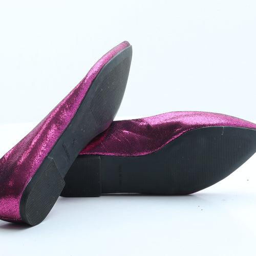 George Womens Pink Synthetic Ballet Flat UK 5