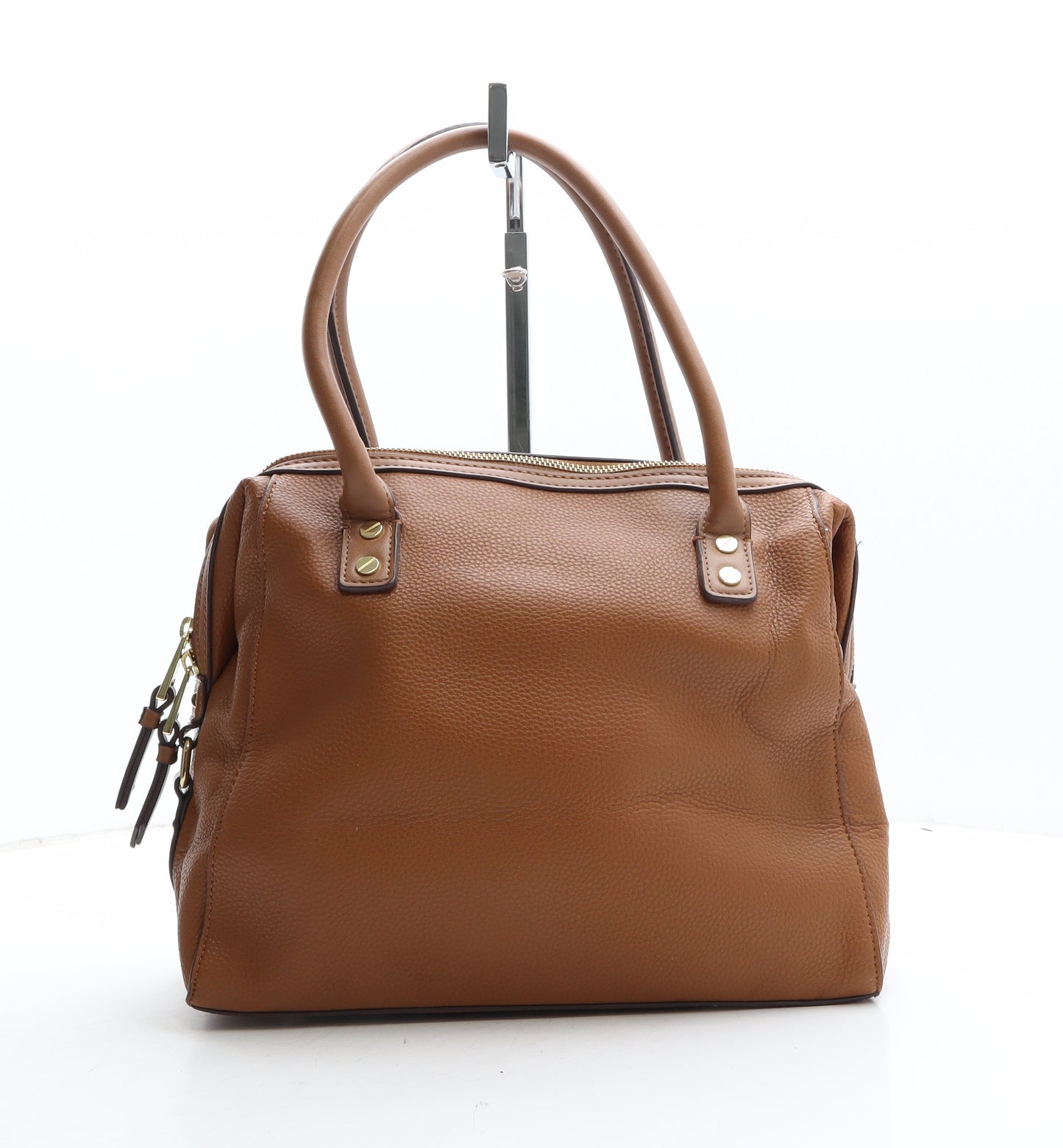Jasper Conran Womens Brown Polyethylene Top Handle Bag Size Medium