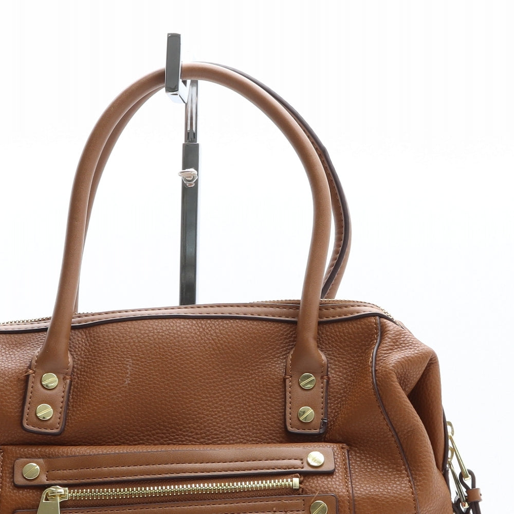Jasper Conran Womens Brown Polyethylene Top Handle Bag Size Medium