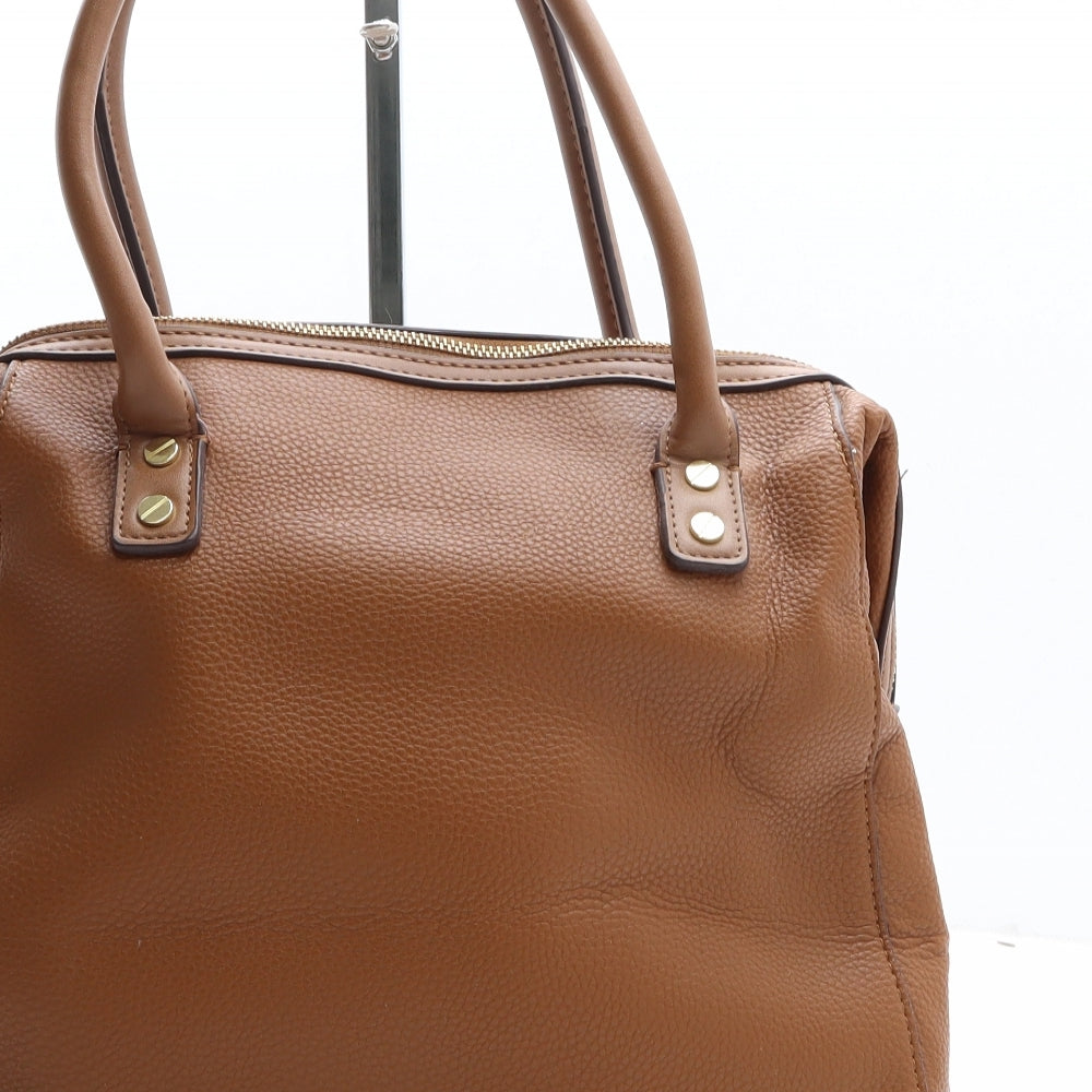 Jasper Conran Womens Brown Polyethylene Top Handle Bag Size Medium