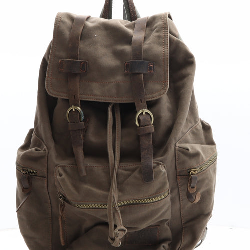 Aukmont Womens Brown Cotton Backpack Size Large - Unisex