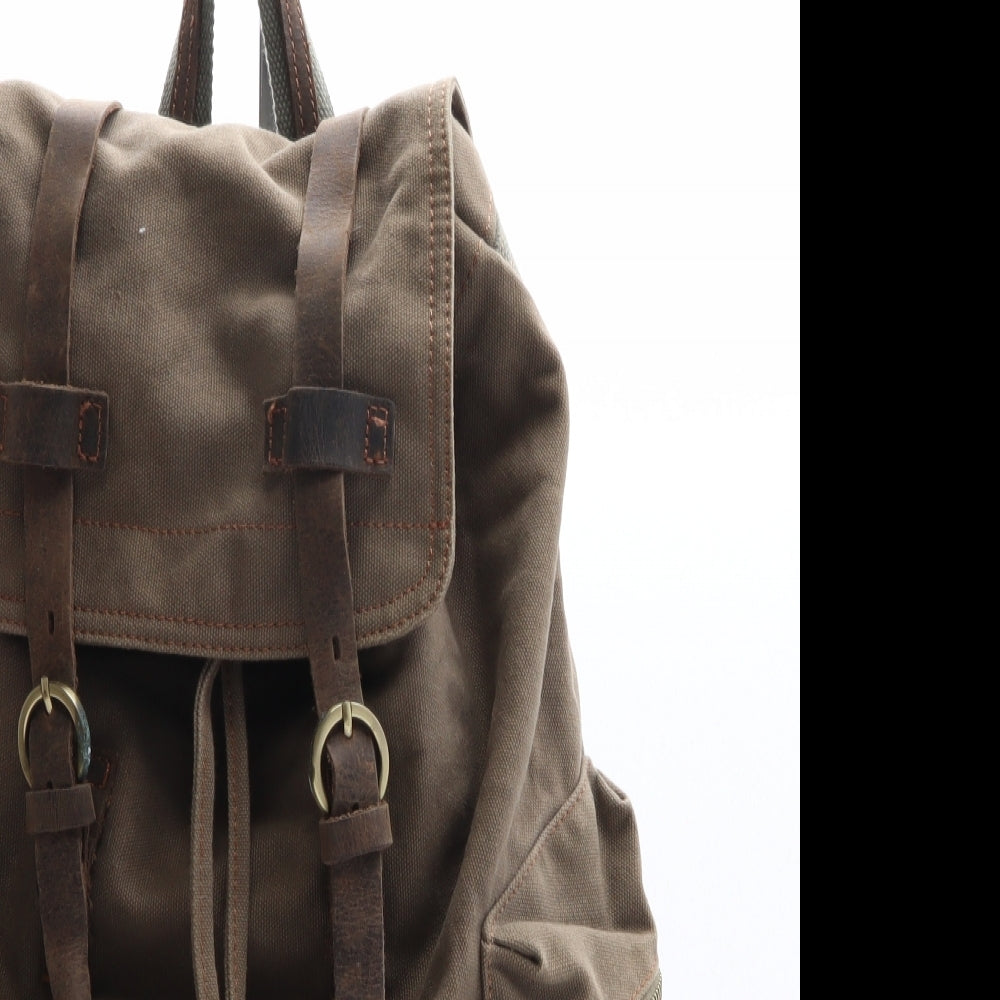 Aukmont Womens Brown Cotton Backpack Size Large - Unisex