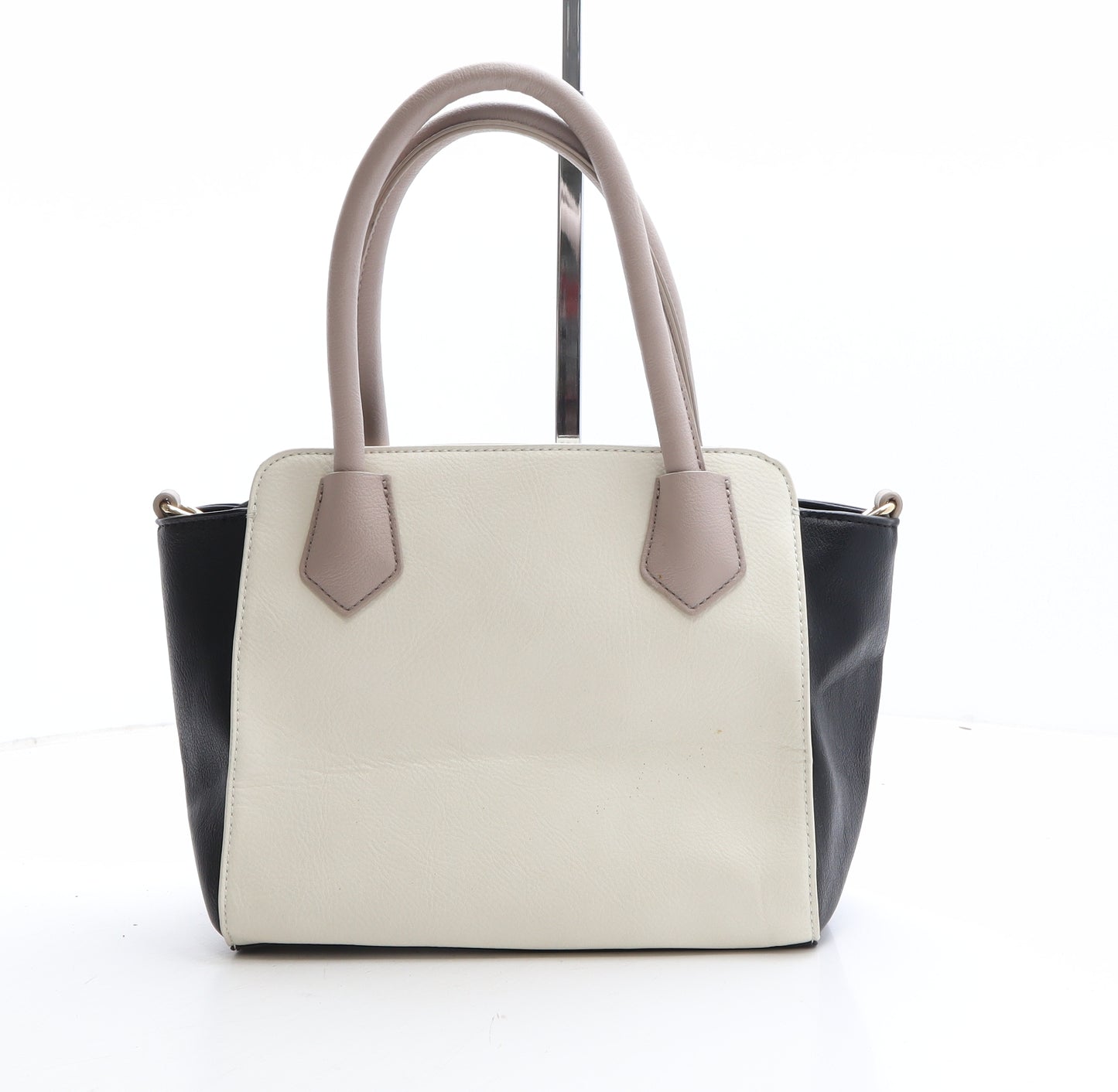Marks and Spencer Womens Multicoloured Colorblock Polyethylene Top Handle Bag Size Small