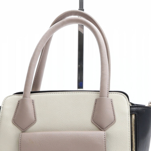 Marks and Spencer Womens Multicoloured Colorblock Polyethylene Top Handle Bag Size Small