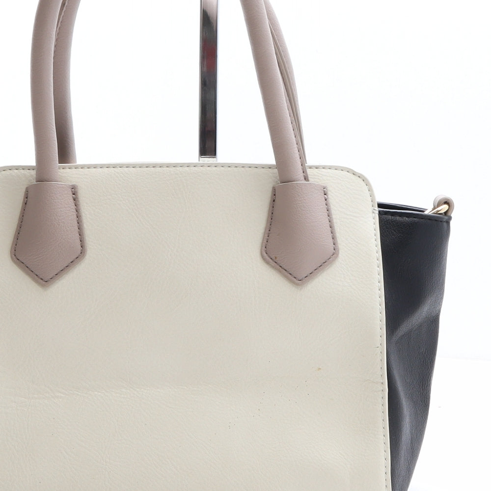 Marks and Spencer Womens Multicoloured Colorblock Polyethylene Top Handle Bag Size Small