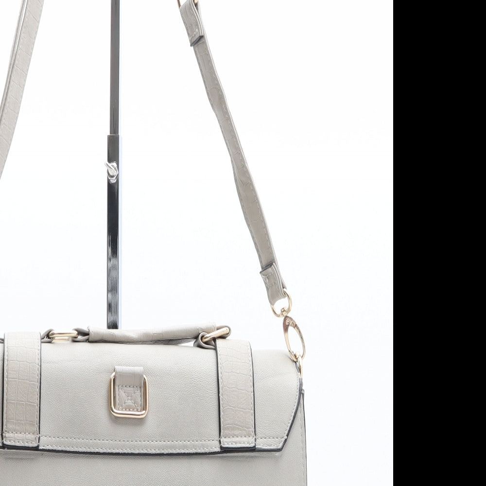 River Island Womens Grey Polyethylene Hobo Bag Size Medium