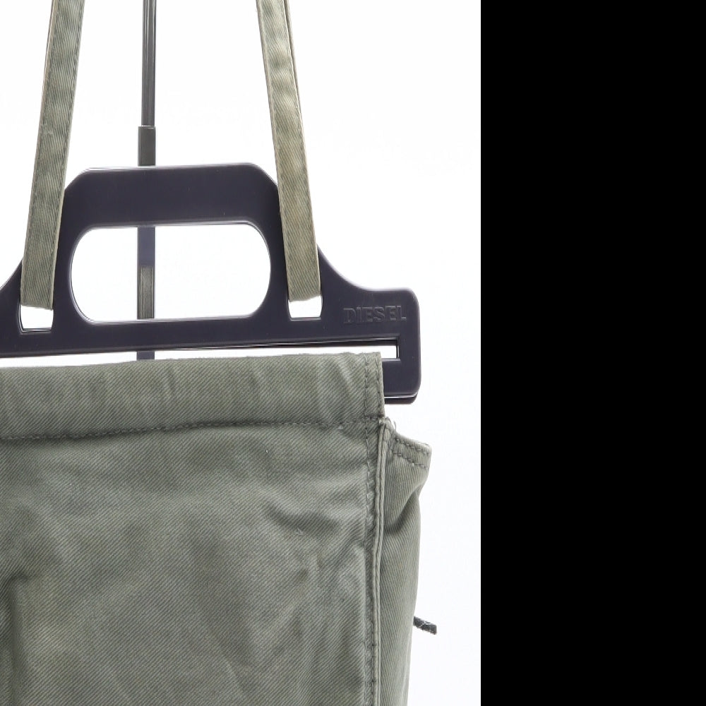 Diesel Womens Green Cotton Shoulder Bag Size Medium