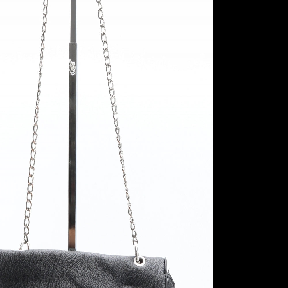 New Look Womens Black Polyethylene Crossbody Size Small