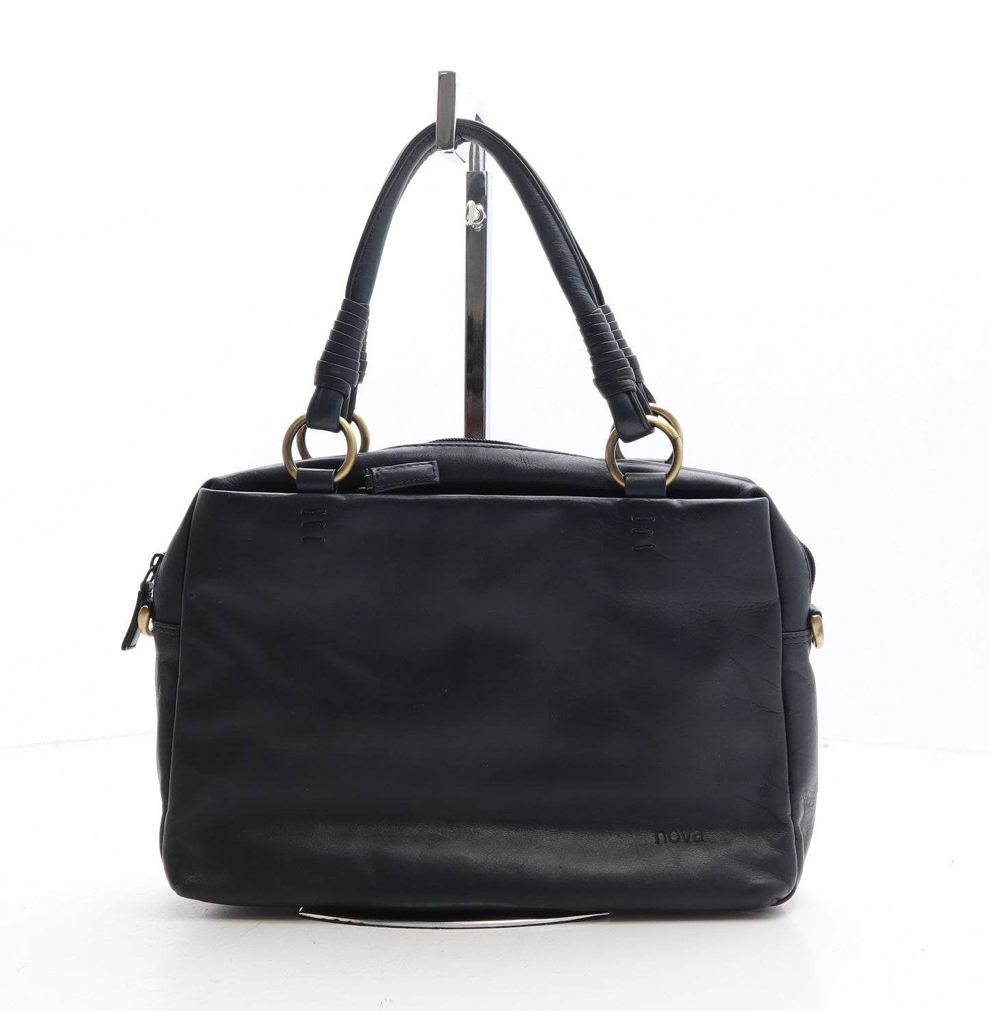 NOVA Womens Blue Polyethylene Top Handle Bag Size Small