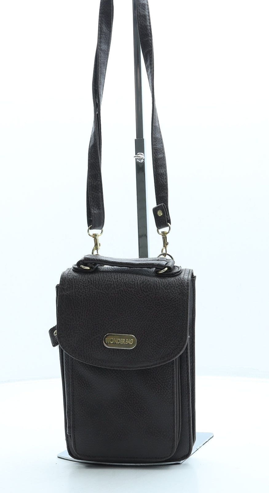 Wonder Bag Womens Brown Leather Crossbody Size Small