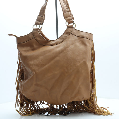Atmosphere Womens Brown Leather Shoulder Bag Size Large