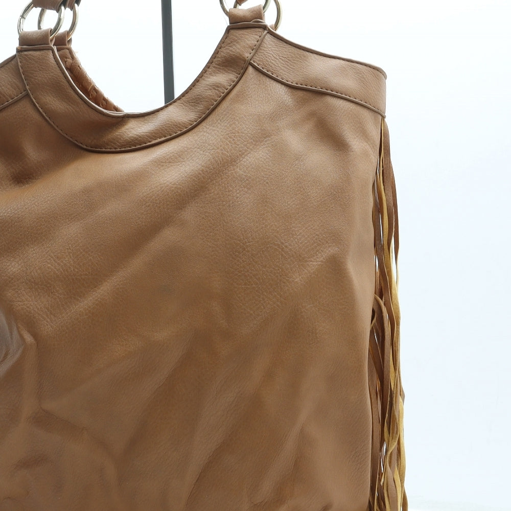 Atmosphere Womens Brown Leather Shoulder Bag Size Large