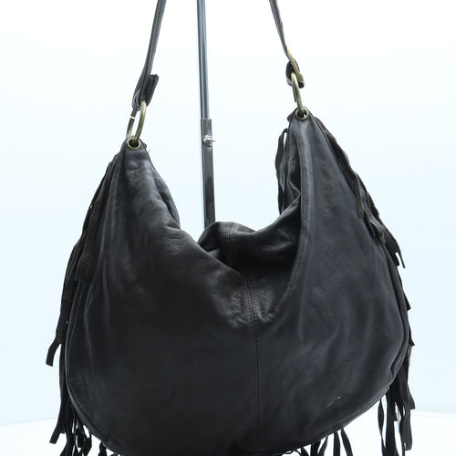 Topshop Womens Brown Leather Shoulder Bag Size Large