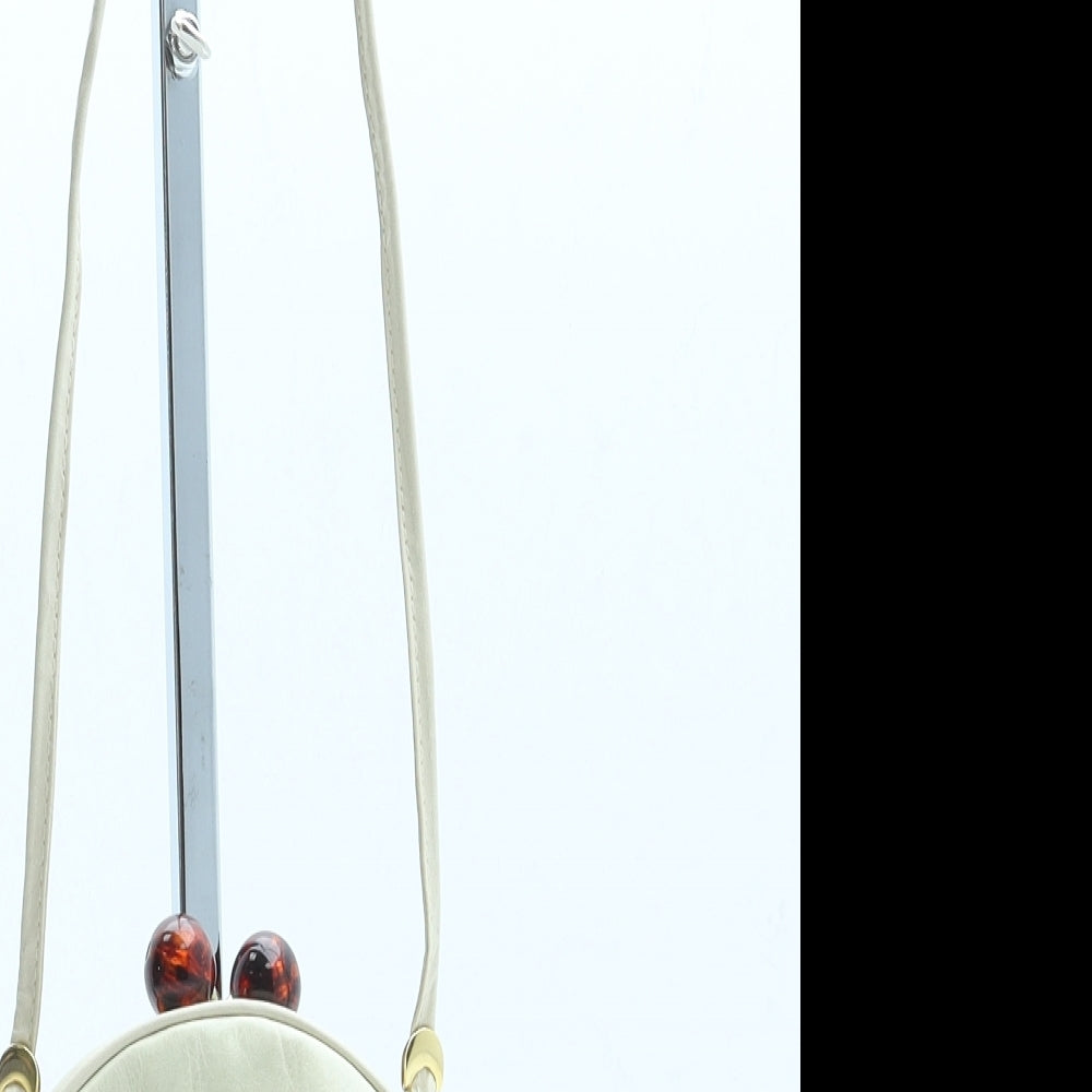 Firebird Womens Beige Leather Crossbody Size Small