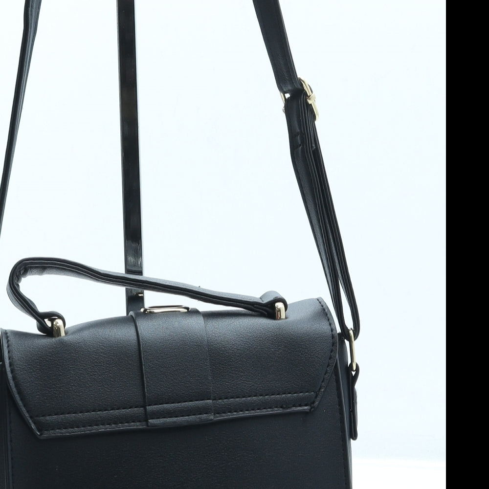 Primark Womens Black Leather Crossbody Size Small