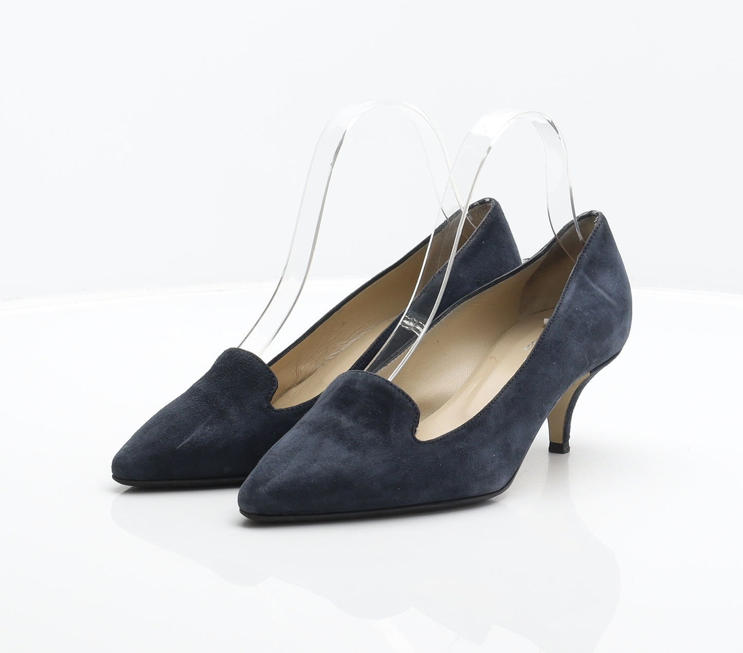 Hobbs Womens Blue Suede Court Heel UK 3.5 36