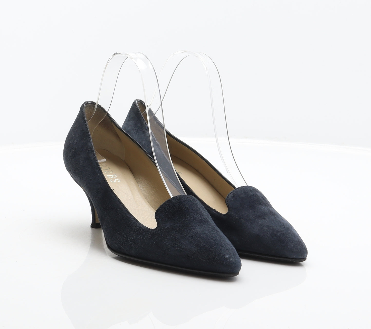 Hobbs Womens Blue Suede Court Heel UK 3.5 36
