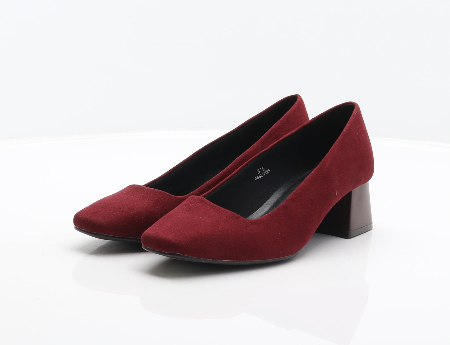 Marks and Spencer Womens Red Polyester Court Heel UK 3
