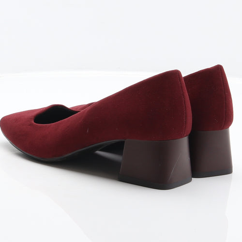 Marks and Spencer Womens Red Polyester Court Heel UK 3
