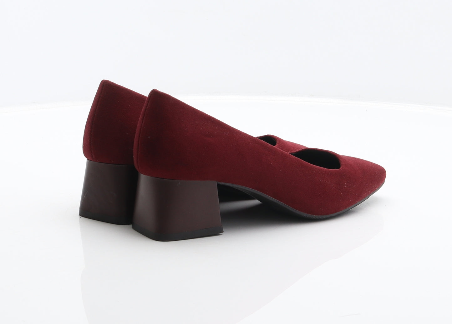 Marks and Spencer Womens Red Polyester Court Heel UK 3