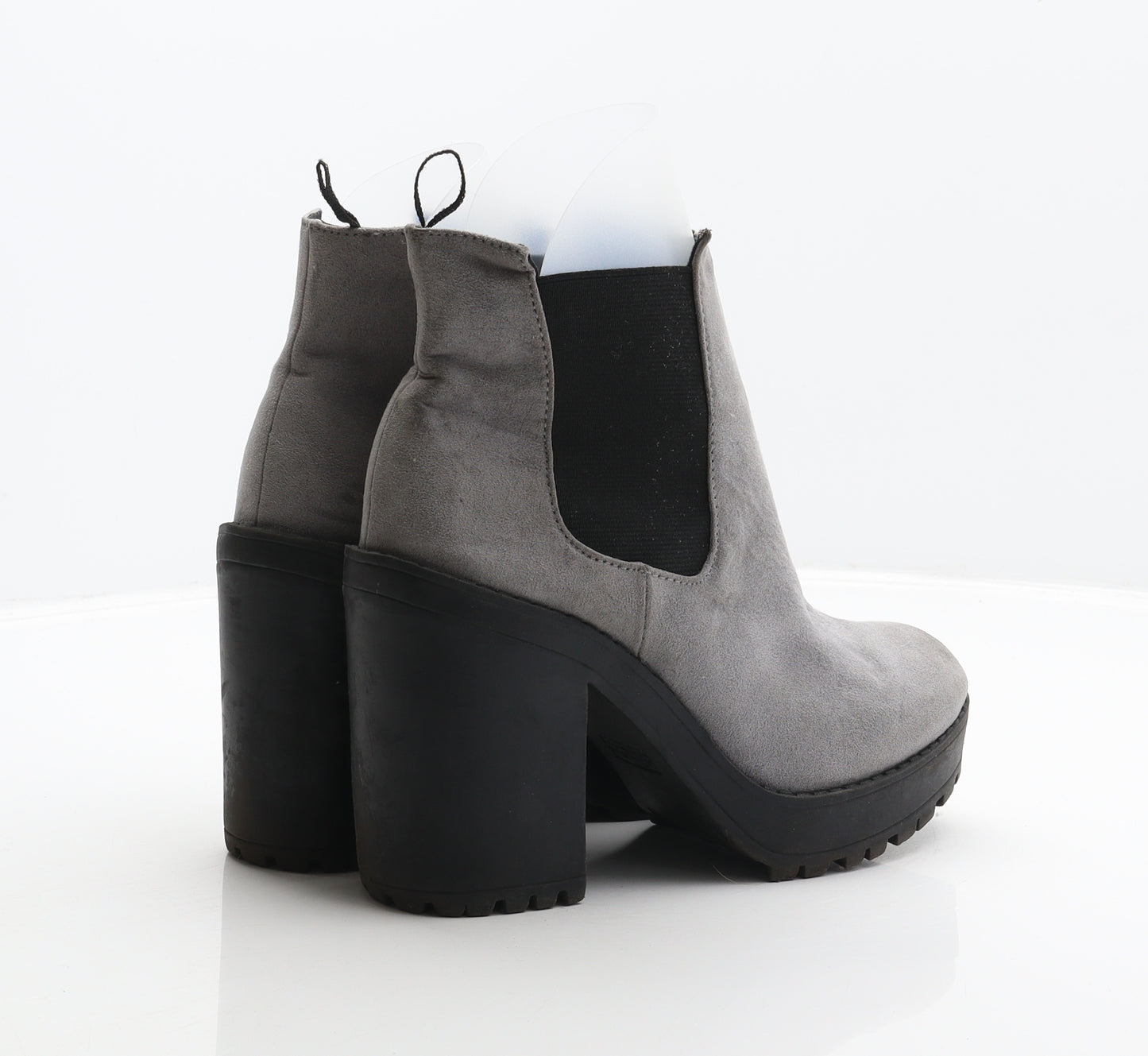 Divided Womens Grey Polyester Chelsea Boot UK 4 37