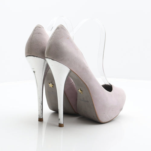 Kurt Geiger Womens Pink Suede Platform Heel UK 5.5 39