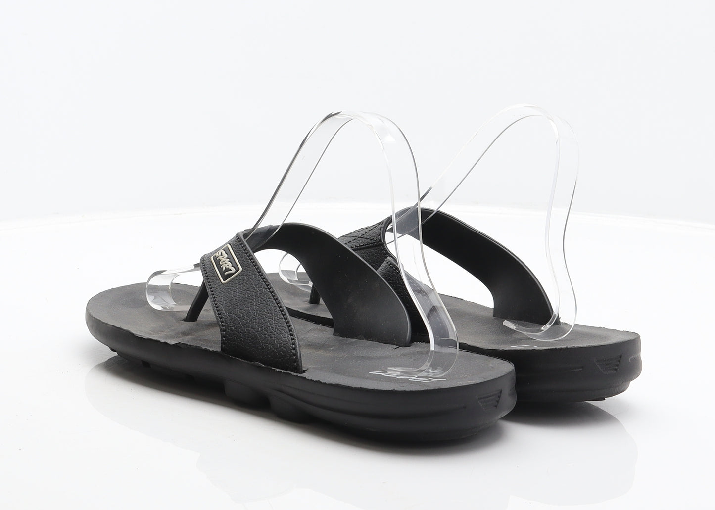 Sport Mens Black Synthetic Thong Sandal UK 10.5 44