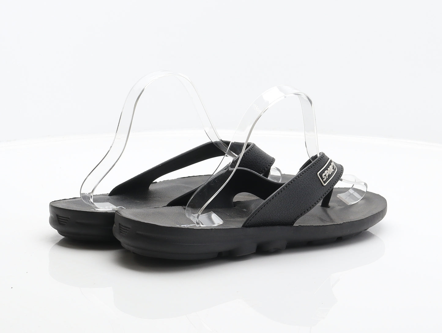 Sport Mens Black Synthetic Thong Sandal UK 10.5 44