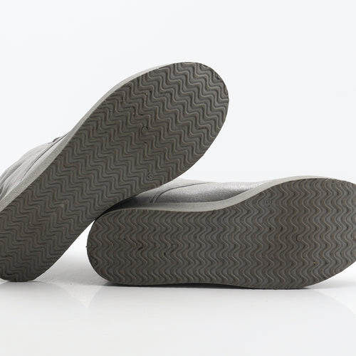 Atmosphere Womens Silver Polyester Shearling Style Boot UK 5