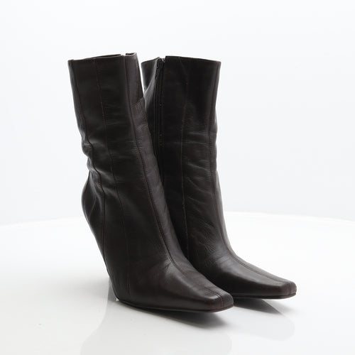 Lilley & Skinner Womens Brown Leather Bootie Boot UK 7