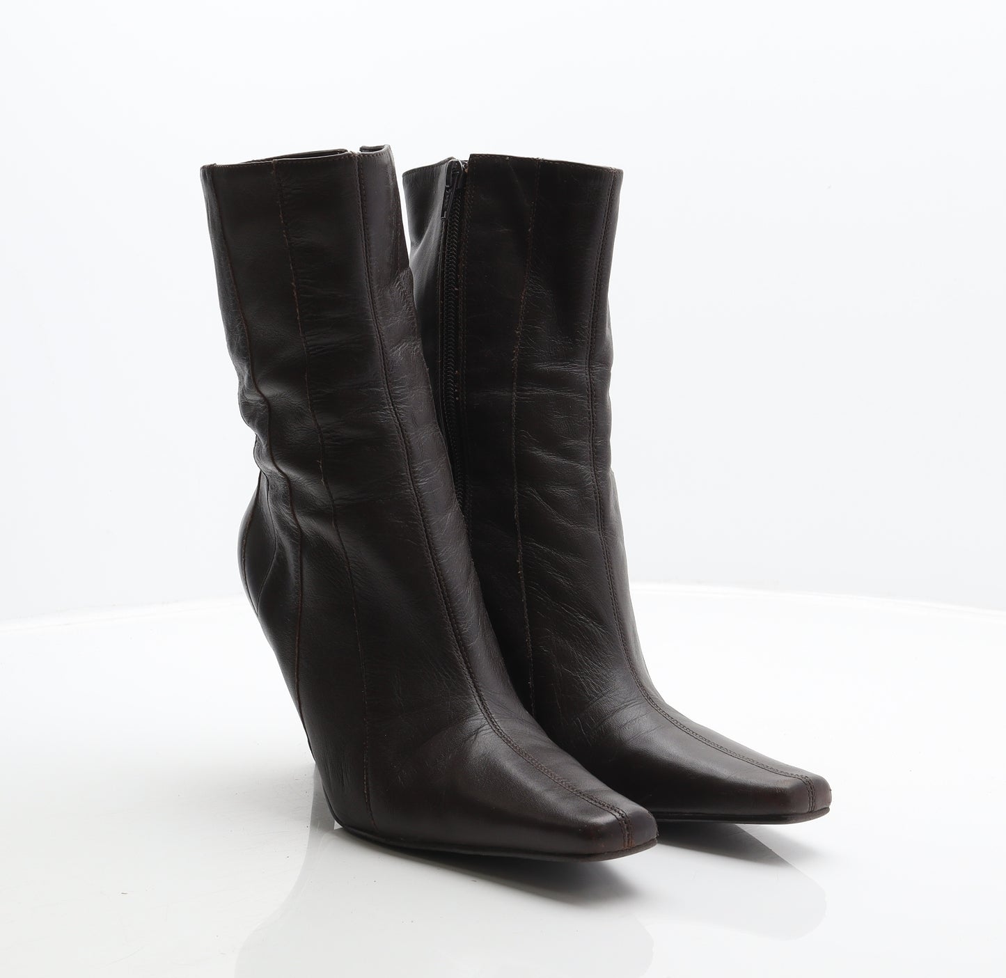 Lilley & Skinner Womens Brown Leather Bootie Boot UK 7