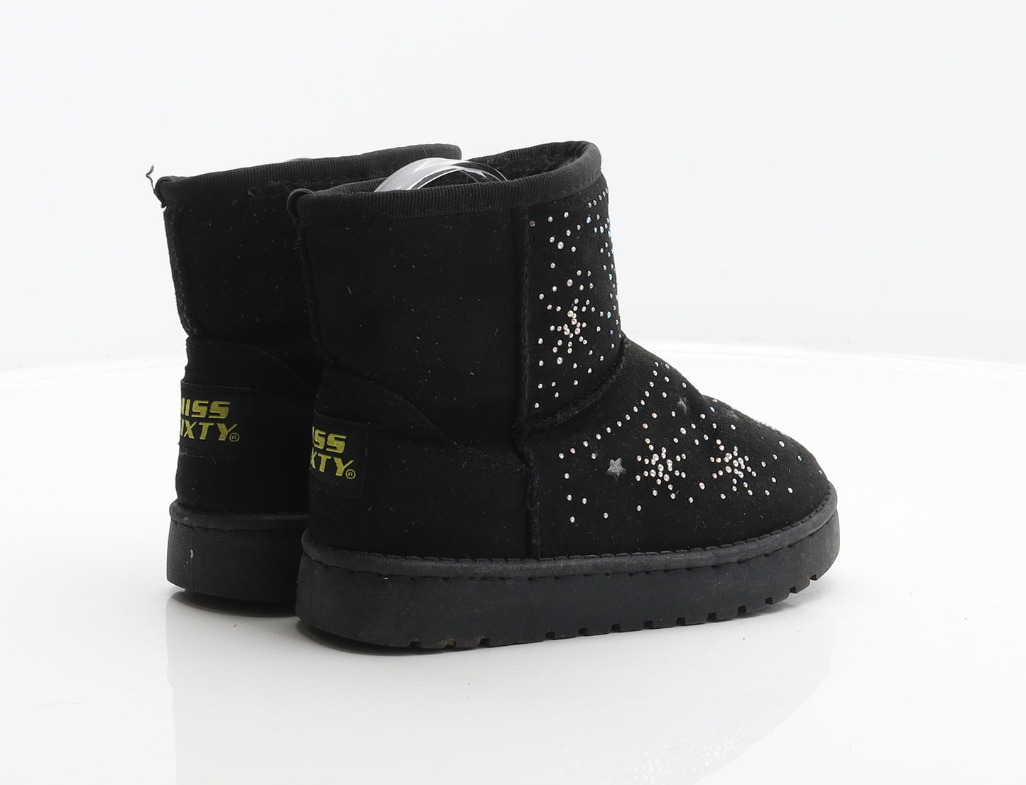 Miss Sixty Girls Black Polyester Shearling Style Boot UK 12 30