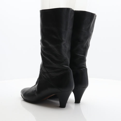 Long Life Womens Black Leather Cowboy Boot UK 5 38