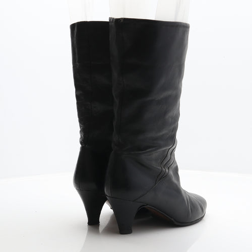 Long Life Womens Black Leather Cowboy Boot UK 5 38