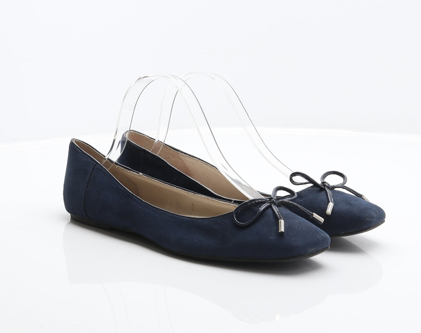 Monsoon Womens Blue Polyester Ballet Flat UK 7 41