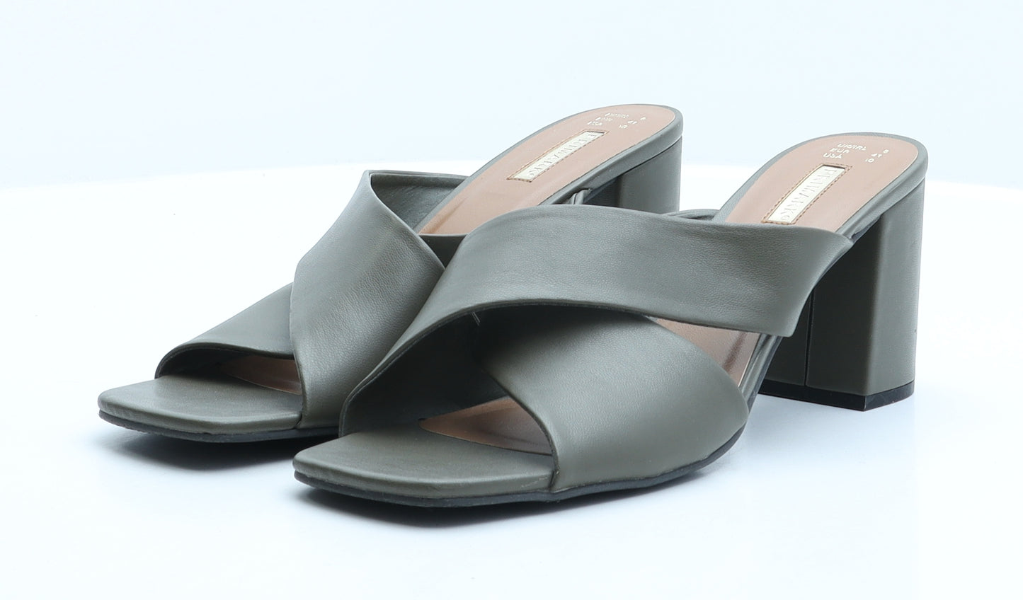 Primark Womens Green Synthetic Mule Heel UK 8