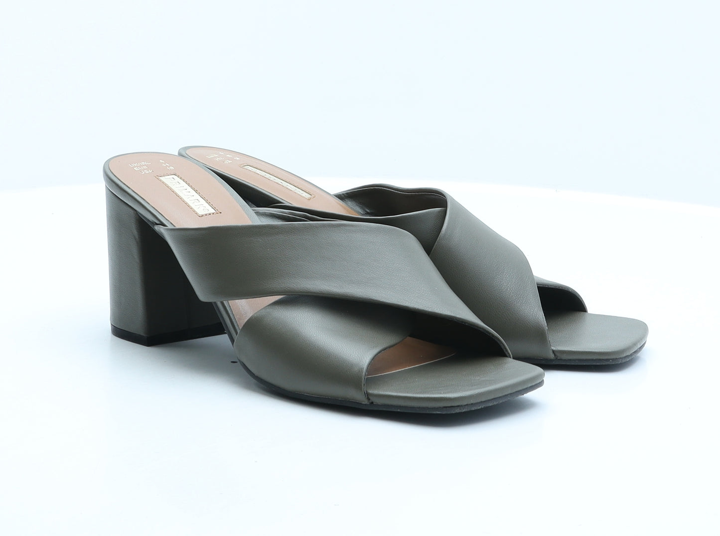 Primark Womens Green Synthetic Mule Heel UK 8