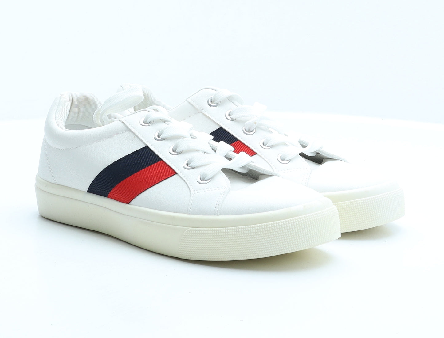 New Look Womens White Synthetic Trainer UK 6 39